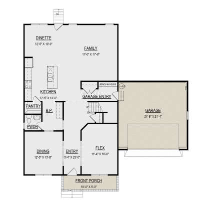 Main Floor  for House Plan #6261-00018