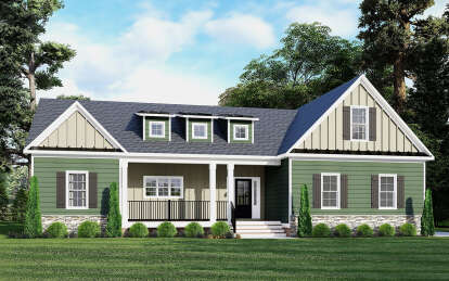 Country House Plan #6261-00019 Elevation Photo