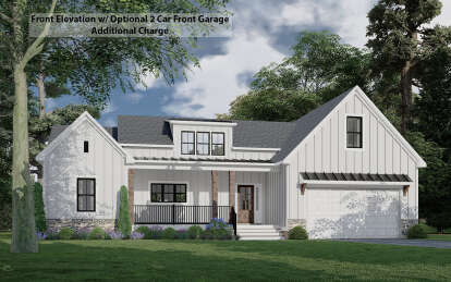 Modern Farmhouse House Plan #6261-00020 Elevation Photo