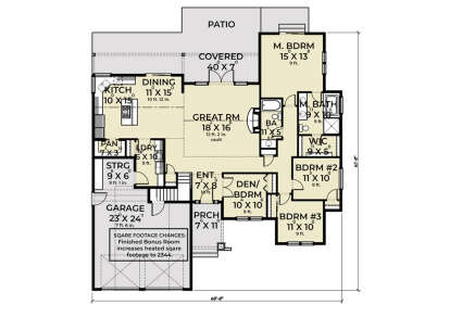 Main Floor  for House Plan #2464-00147