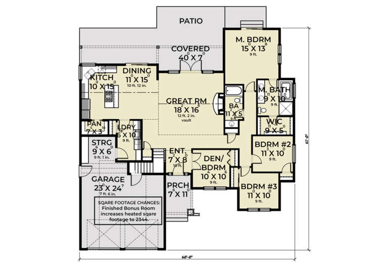 House Plan House Plan #31532 Drawing 1