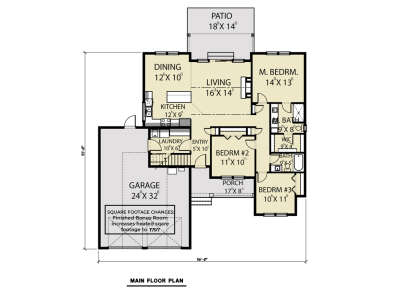 Main Floor  for House Plan #2464-00148
