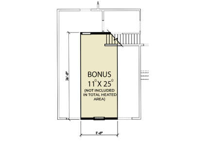 Bonus Room for House Plan #2464-00148