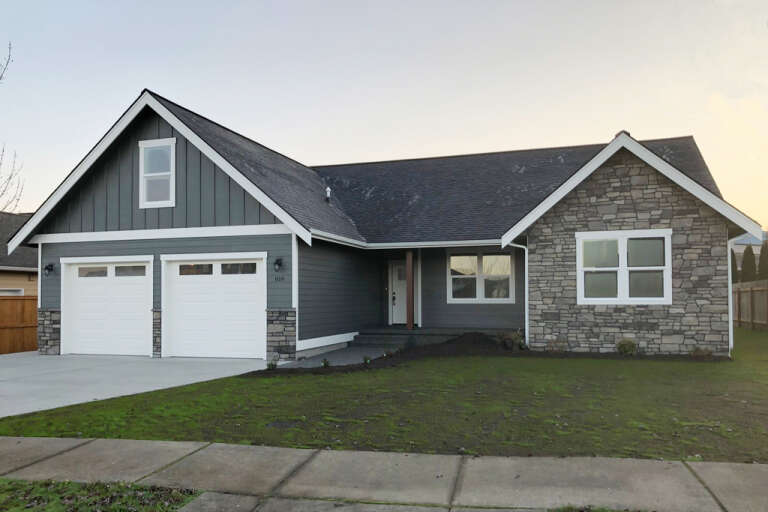 House Plan House Plan #31534 Angled Front Elevation