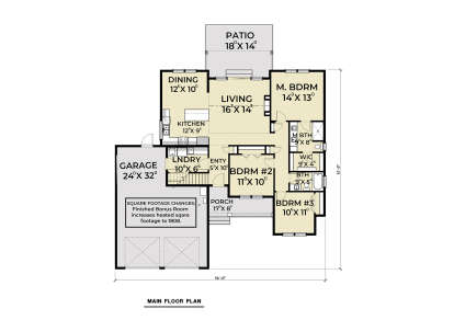 Main Floor  for House Plan #2464-00149