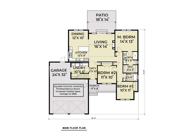House Plan House Plan #31534 Drawing 1