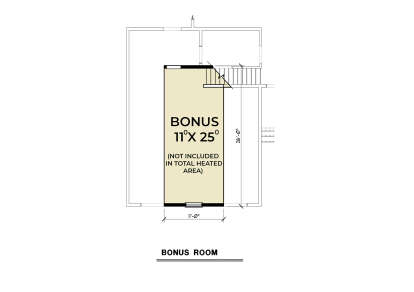 Bonus Room for House Plan #2464-00149