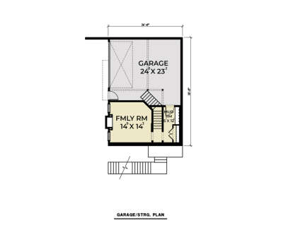 Basement for House Plan #2464-00150