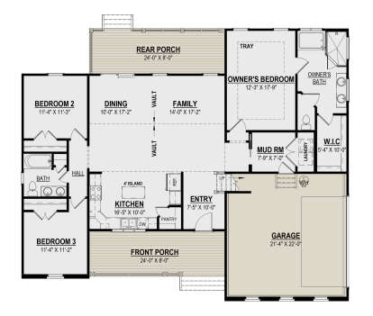 Main Floor  for House Plan #6261-00022