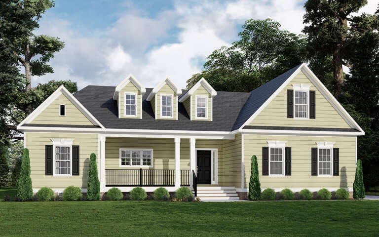 House Plan House Plan #31539 Angled Front Elevation