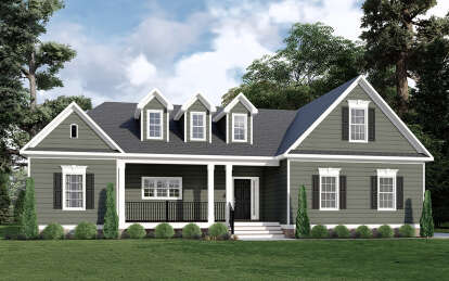 Country House Plan #6261-00023 Elevation Photo