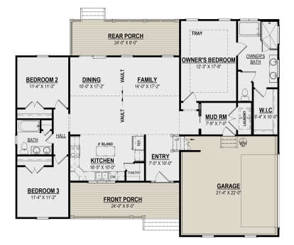 Main Floor  for House Plan #6261-00023