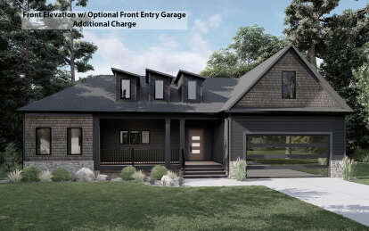 Modern Farmhouse House Plan #6261-00024 Elevation Photo