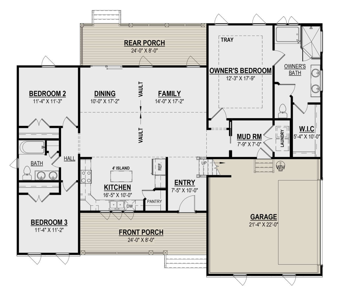 Modern Farmhouse Plan: 1,664 Square Feet, 3 Bedrooms, 2 Modern Farmhouse Plan: 1,664 Square Feet, 3 Bedrooms, 2