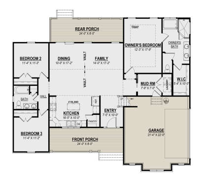 Main Floor  for House Plan #6261-00025
