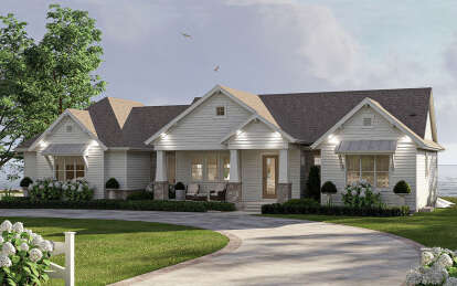 Craftsman House Plan #963-01021 Elevation Photo