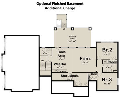 Basement for House Plan #963-01021