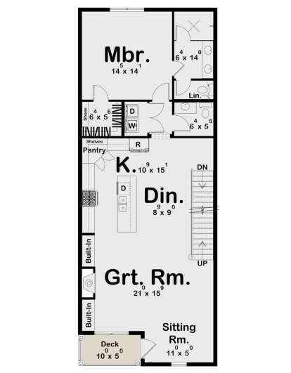 Main Floor for House Plan #963-01022