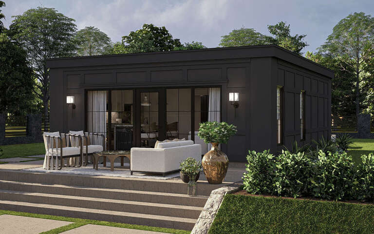 House Plan House Plan #31544 Angled Front Elevation