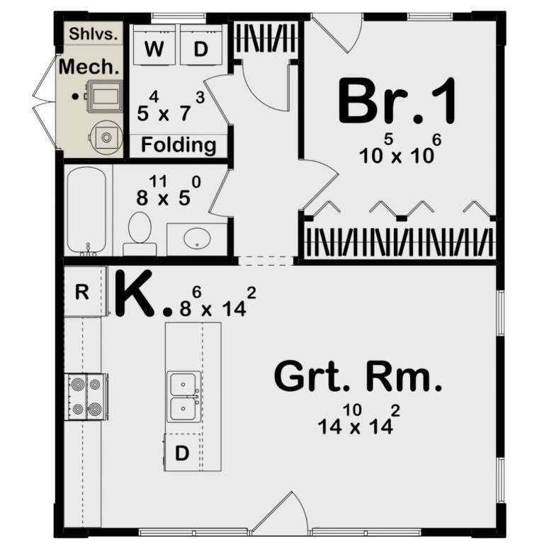House Plan House Plan #31544 Drawing 1