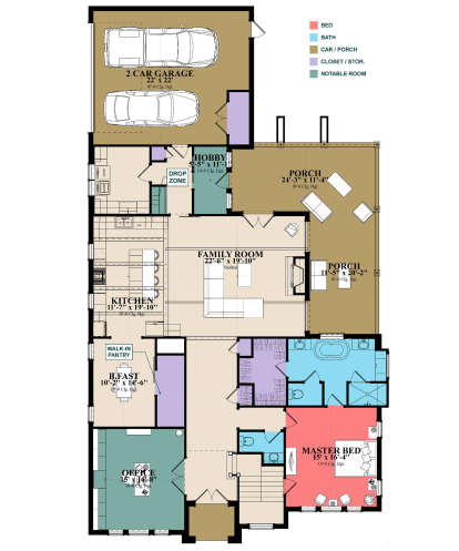 Main Floor  for House Plan #1070-00309