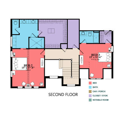 Second Floor for House Plan #1070-00309