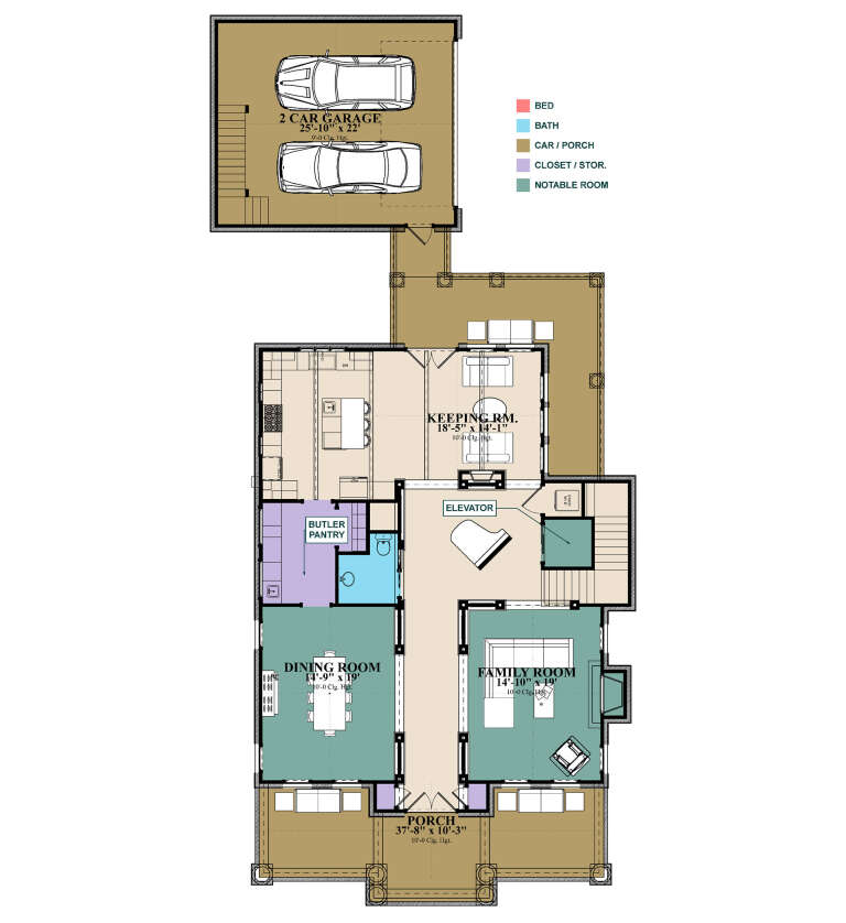 House Plan House Plan #31548 Drawing 1