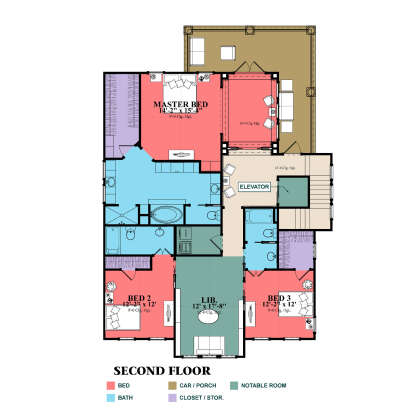 Second Floor for House Plan #1070-00312