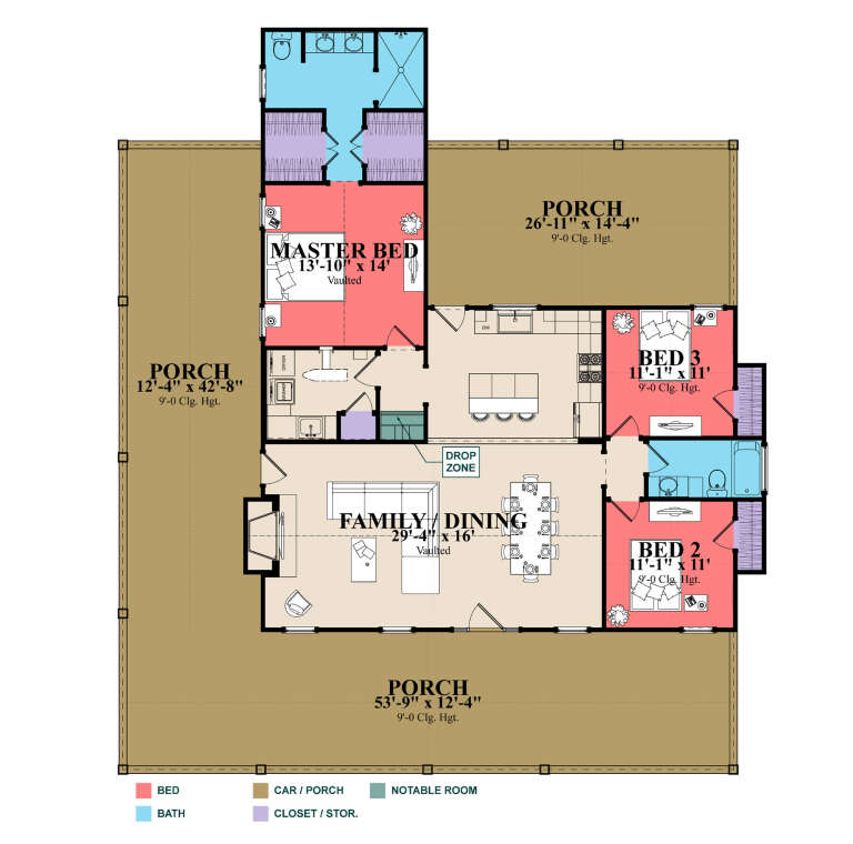 House Plan House Plan #31550 Drawing 1