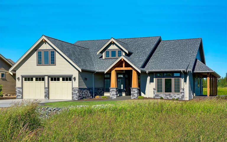 House Plan House Plan #31551 Angled Front Elevation