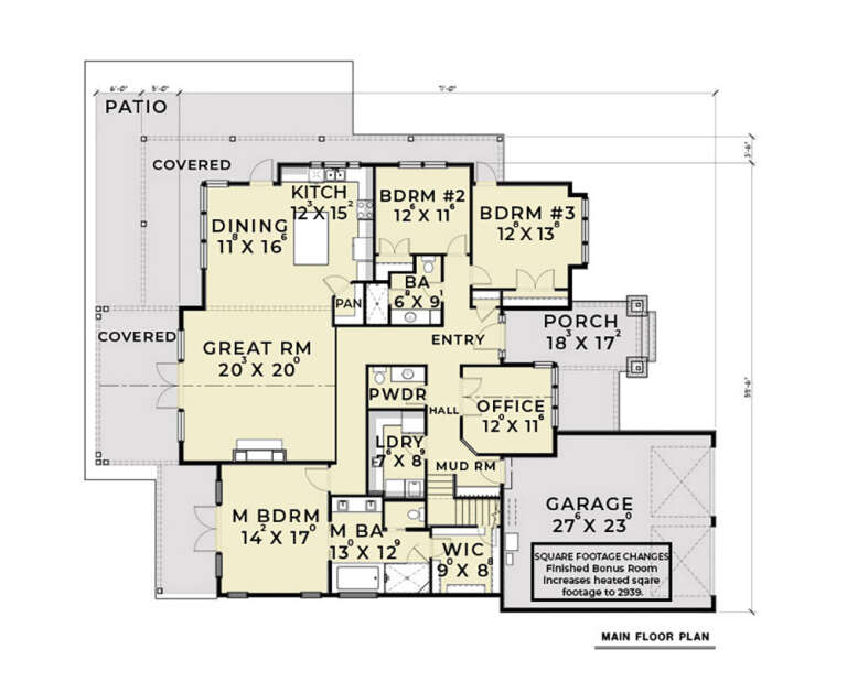 House Plan House Plan #31551 Drawing 1