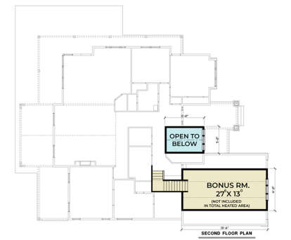Bonus Room for House Plan #2464-00151