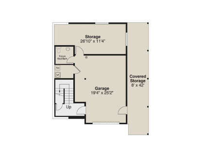 Basement for House Plan #035-01097