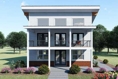 Contemporary House Plan #940-01153 Elevation Photo