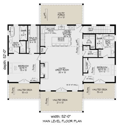 Main Floor  for House Plan #940-01154