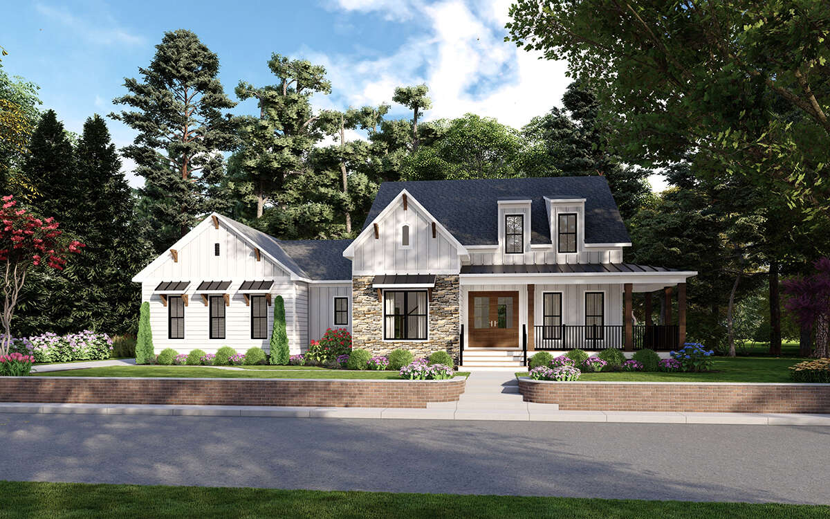 Modern Farmhouse Plan: 2,963 Square Feet, 4 Bedrooms, 2.5 Modern Farmhouse Plan: 2,963 Square Feet, 4 Bedrooms, 2.5