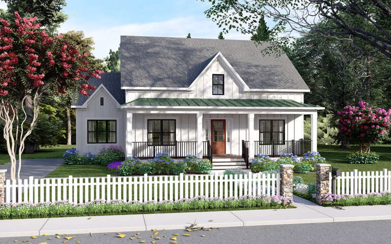 House Plan House Plan #31561 Angled Front Elevation