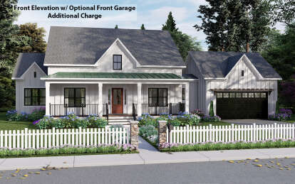 Modern Farmhouse House Plan #6261-00028 Elevation Photo