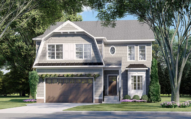 House Plan House Plan #31562 Angled Front Elevation