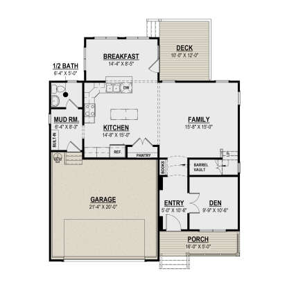 Main Floor  for House Plan #6261-00030