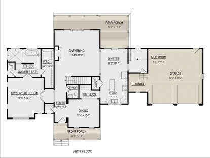 Main Floor  for House Plan #6261-00033