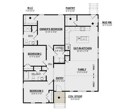 Main Floor  for House Plan #6261-00035