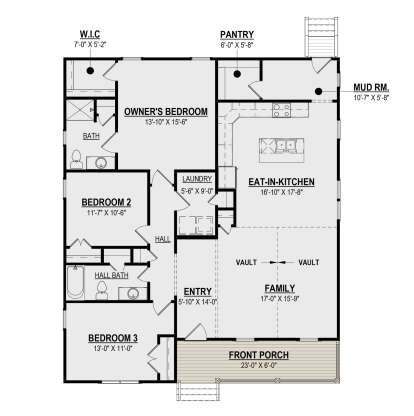 Main Floor  for House Plan #6261-00036