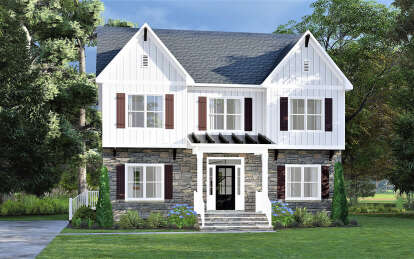 Traditional House Plan #6261-00038 Elevation Photo
