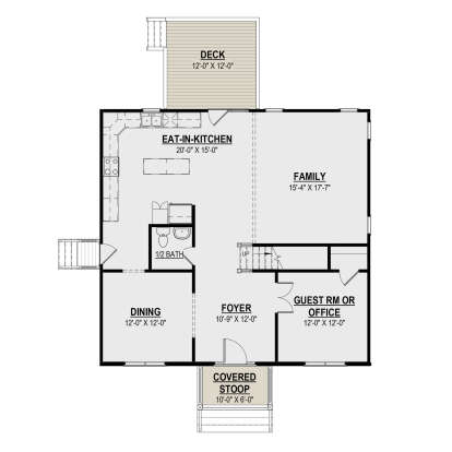 Main Floor  for House Plan #6261-00038