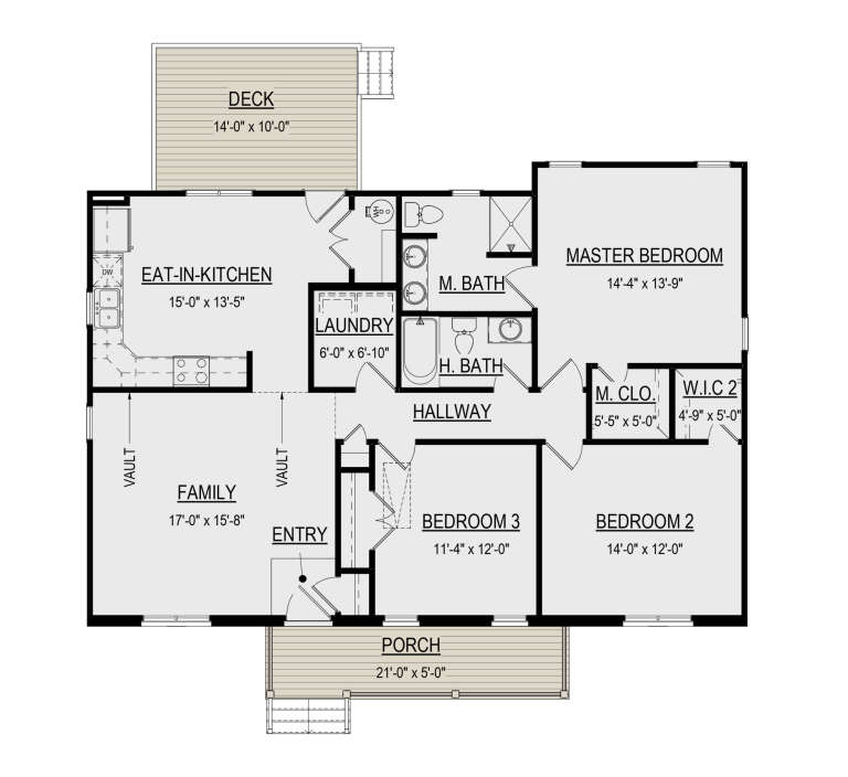 House Plan House Plan #31572 Drawing 1