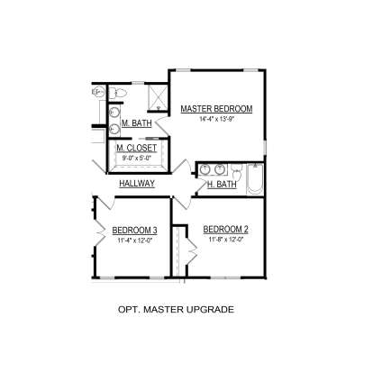 Optional Master Bedroom for House Plan #6261-00040