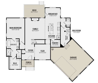 Main Floor  for House Plan #6261-00041
