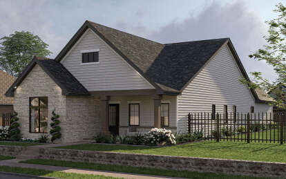 Cottage House Plan #963-01024 Elevation Photo