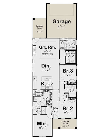 Main Floor  for House Plan #963-01024